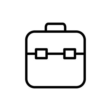 Uygulamalar ve web siteleri için evrak çantası simgesi. Bavul işareti ve sembol. bagaj sembolü.
