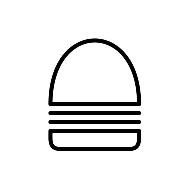 Uygulamalar ve web siteleri için burger simgesi. Hamburger ve sembol. hamburger