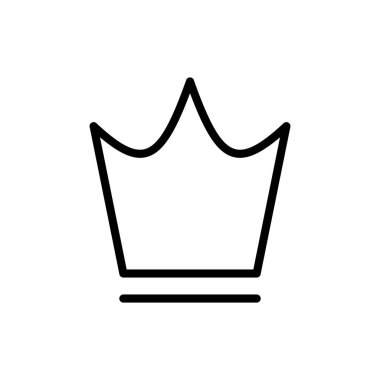 Uygulamalar ve web siteleri için taç simgesi. taç işareti ve sembol