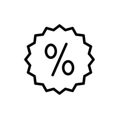 Uygulamalar ve web siteleri için indirim simgesi. İndirim etiketi ve sembolü