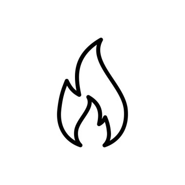 Uygulamalar ve web siteleri için simgeyi ateşle. ateş işareti ve sembol