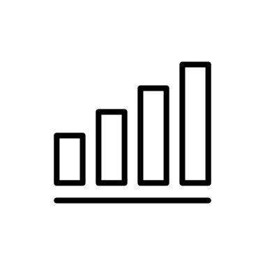 Uygulamalar ve web siteleri için grafik simgesi büyütülüyor. Çizelge ve sembol. diyagram simgesi