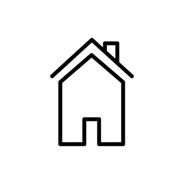 Uygulamalar ve web siteleri için ev simgesi. Ev işareti ve sembol