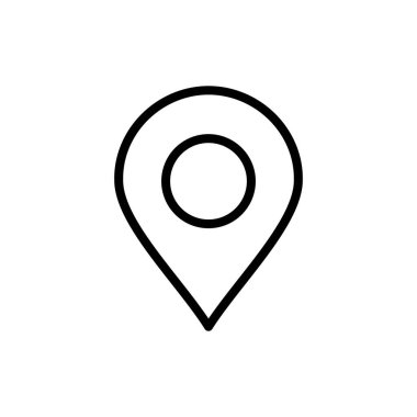 Uygulamalar ve web siteleri için simge simgesi. Yer işareti ve sembol. hedef simgesi. harita iğnesi