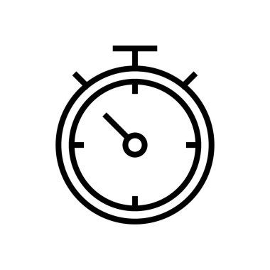 Uygulamalar ve web siteleri için Stopwatch simgesi. Zamanlayıcı işareti ve sembol. Geri sayım simgesi. Zaman Dönemi