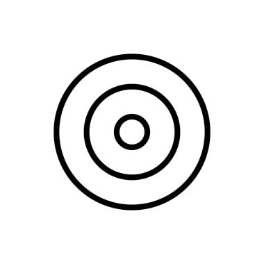 Uygulamalar ve web siteleri için hedef simgesi. hedef simge vektörü. hedef pazarlama işareti ve sembol