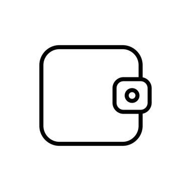 Uygulamalar ve web siteleri için cüzdan simgesi. cüzdan işareti ve sembol