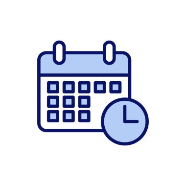 Takvim simgesi vektörü. Takvim işareti ve sembol. Simge simgesini ayarla