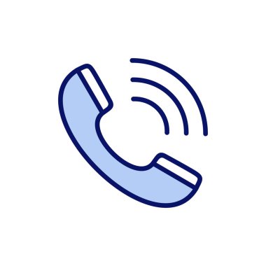 Simge vektörünü ara. Telefon işareti ve sembol. Telefon ikonu. Bizimle irtibata geç 