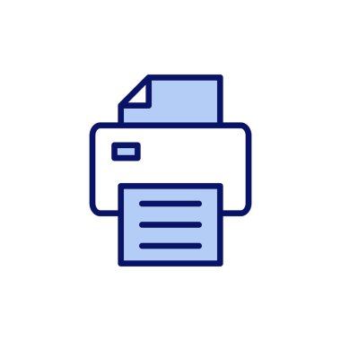 Simge vektörünü yazdır. yazıcı işareti ve sembol