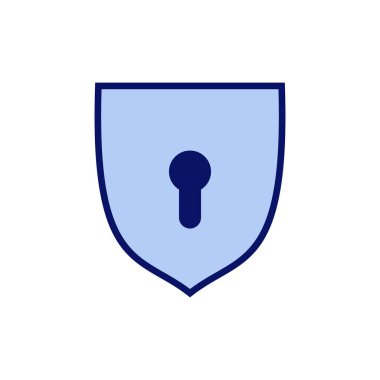 Güvenlik simgesi vektörü. Koruma işareti ve sembol. Özel hayat. vpn