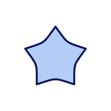 Yıldız simgesi vektörü. Reyting işareti ve sembol. favori yıldız simgesi