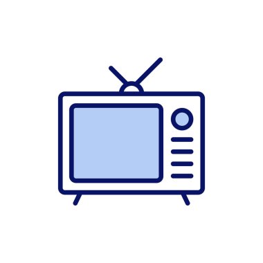 Televizyon ikonu vektörü. televizyon işareti ve sembol