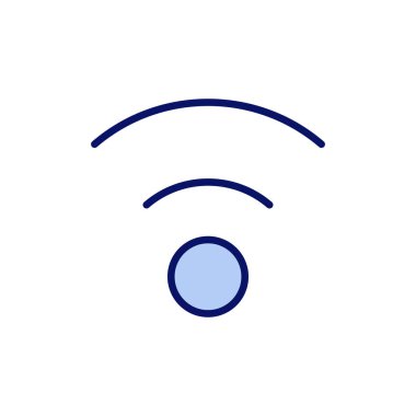 Wifi simge vektörü. İşaret işareti ve sembol. Kablosuz simge