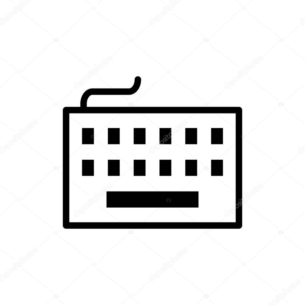 Keyboard icon symbol for apps and websites. keyboard sign and symbol