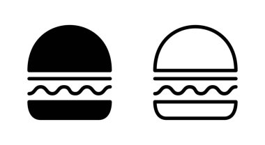 Uygulamalar ve web siteleri için burger simgesi. Hamburger ve sembol. hamburger