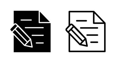 Uygulamalar ve web siteleri için not simgesi. not defteri işareti ve sembol