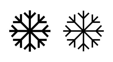 Uygulamalar ve web siteleri için kar simgesi. kar tanesi işareti ve sembol