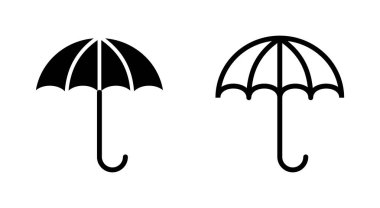 Uygulamalar ve web siteleri için şemsiye simgesi. şemsiye işareti ve sembol