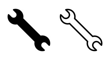 Uygulamalar ve web siteleri için simge simgesi aç. Tamir ikonu. araç işareti ve sembol