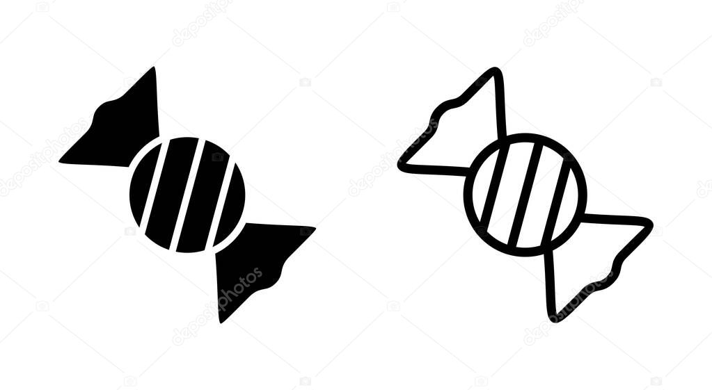 Candy icon symbol for apps and websites. candy sign and symbol.