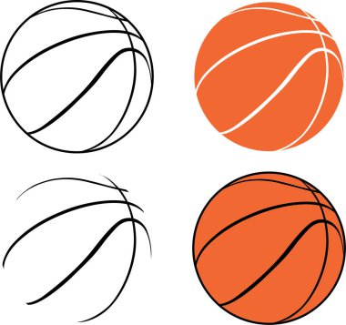 Basketbol Clipart, Basketball Cut Files