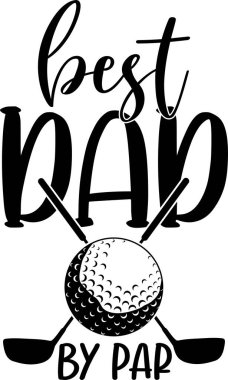 En iyi baba Par, golf takımı, golf sopası, golf topu