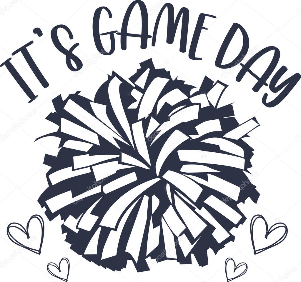 It's Game Day, Cheerleader, Cheerleading, Cheer Pom Poms