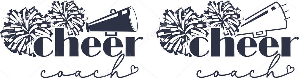2 Styles Cheer Coach, Cheerleading, Cheer Pom Poms