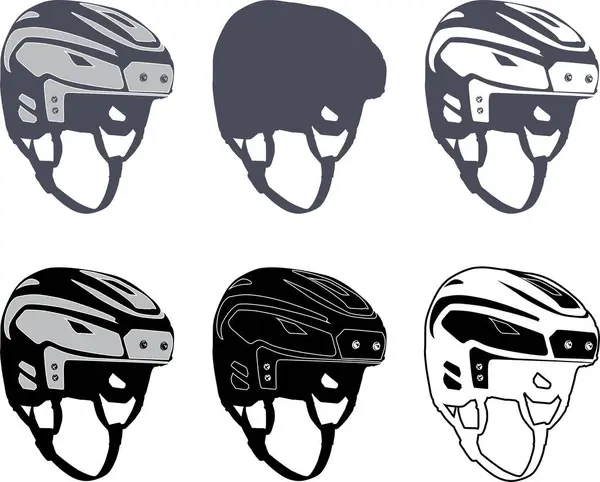 Stock vector Hockey Helmet, Ice Hockey, Winter Sports, Hockey Player Cut Files