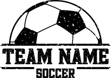 Takım Adı Sıkıntılı Futbol, Futbol Topu, Spor Silueti