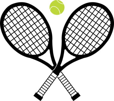 Çapraz Tenis Raketleri, Tenis Silueti, Tenis Hayranı