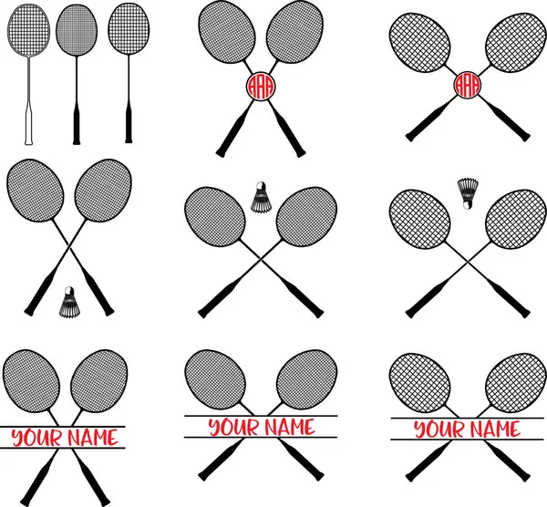 Badminton Raketi, Badminton Clipart, Shuttlecock, Badminton Silueti