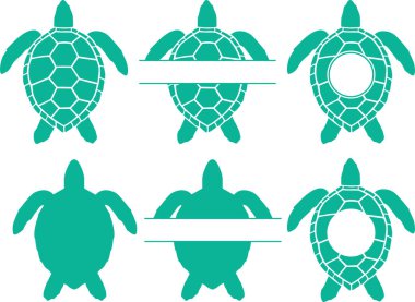 Deniz Kaplumbağası Monogramı, Kaplumbağa Monogramı, Plaj Monogramı