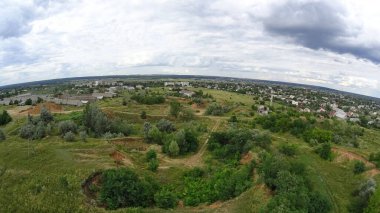 Bir kuadkopterden havadan fotoğraf. Manzara.