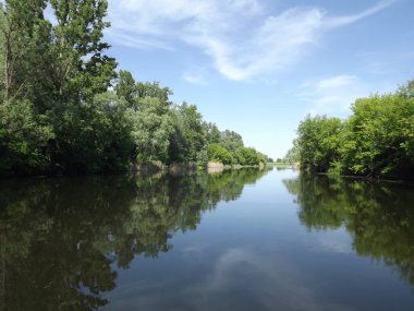 Nehir boyunca yürüyelim. Peyzaj fotoğrafçılığı.