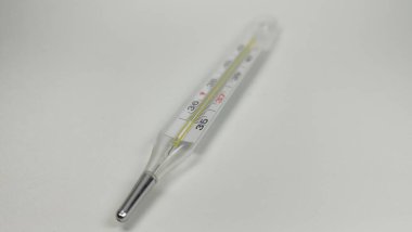 Tıbbi termometre. Sıcaklık ölçümü. İlaç..