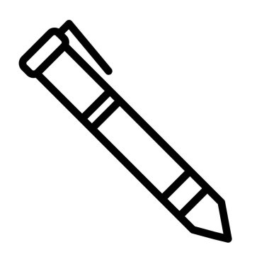 Yazılı kalem vektör simgesi