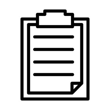 belge vektörü ince çizgi simgesi