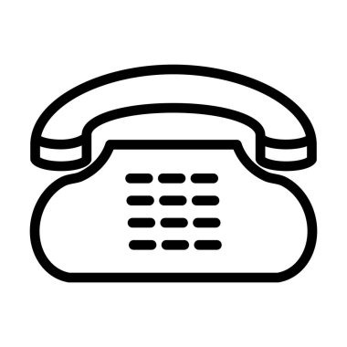 Telefon simgesi. vektör illüstrasyonu.
