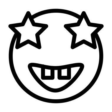 Özet biçiminde gülen yüz simgesi