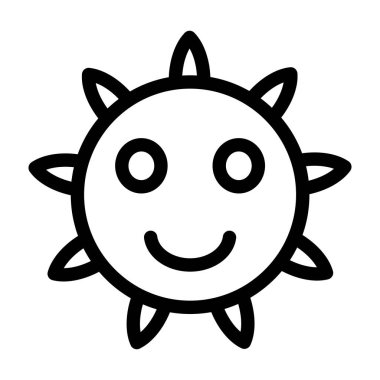 yaz vektörü ince çizgi simgesi