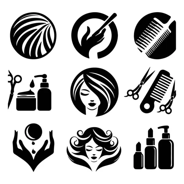 stock vector Beauty hair styles are meticulously crafted to enhance appearance, emphasizing aesthetics, texture, and color, tailored to individual preferences and trends for a polished, confident look.