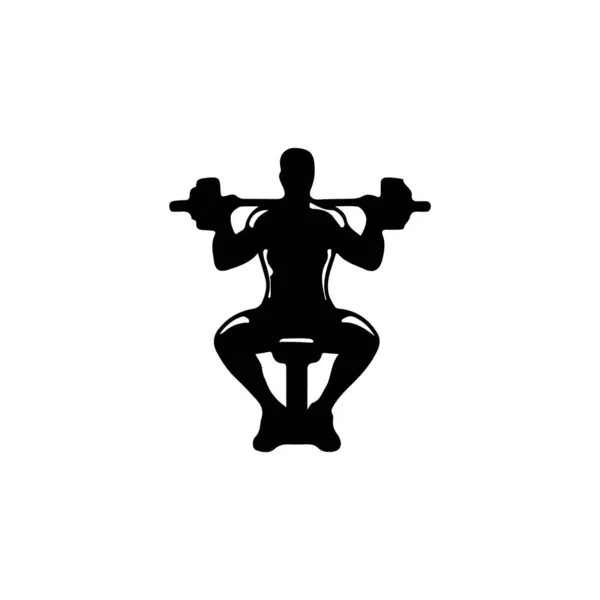 Stock vector A place for fitness, exercise, strength training, and overall health improvement.