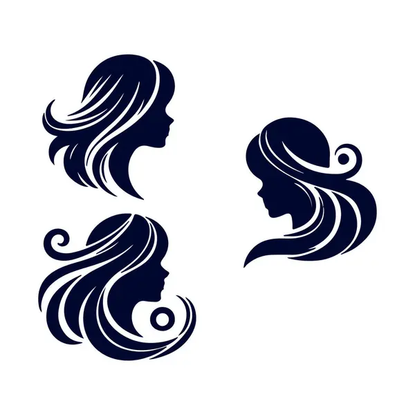 stock vector Elegant hairstyle frames her face.