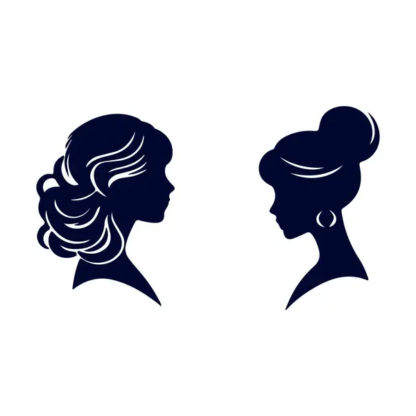 stock vector Elegant hairstyle frames her face.