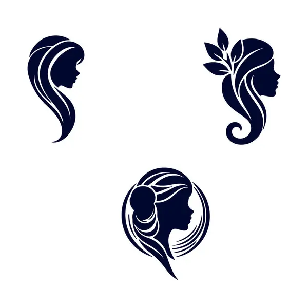 stock vector Elegant hairstyle frames her face.