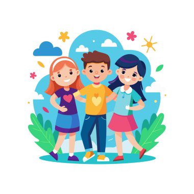 Friendship Day celebrates the joy and importance of friends. It's a time to appreciate and honor those who bring love and support into our lives, encouraging people to reconnect and cherish their special bonds. clipart