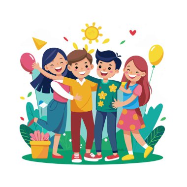 Friendship Day celebrates the joy and importance of friends. It's a time to appreciate and honor those who bring love and support into our lives, encouraging people to reconnect and cherish their special bonds. clipart