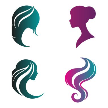 Elegant Hairstyles for Modern Women clipart